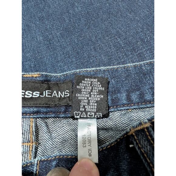 Express Junior's‎ Dark Wash Jeans Artist Paint Splatter Graffiti Size 11/12 - Picture 9 of 10